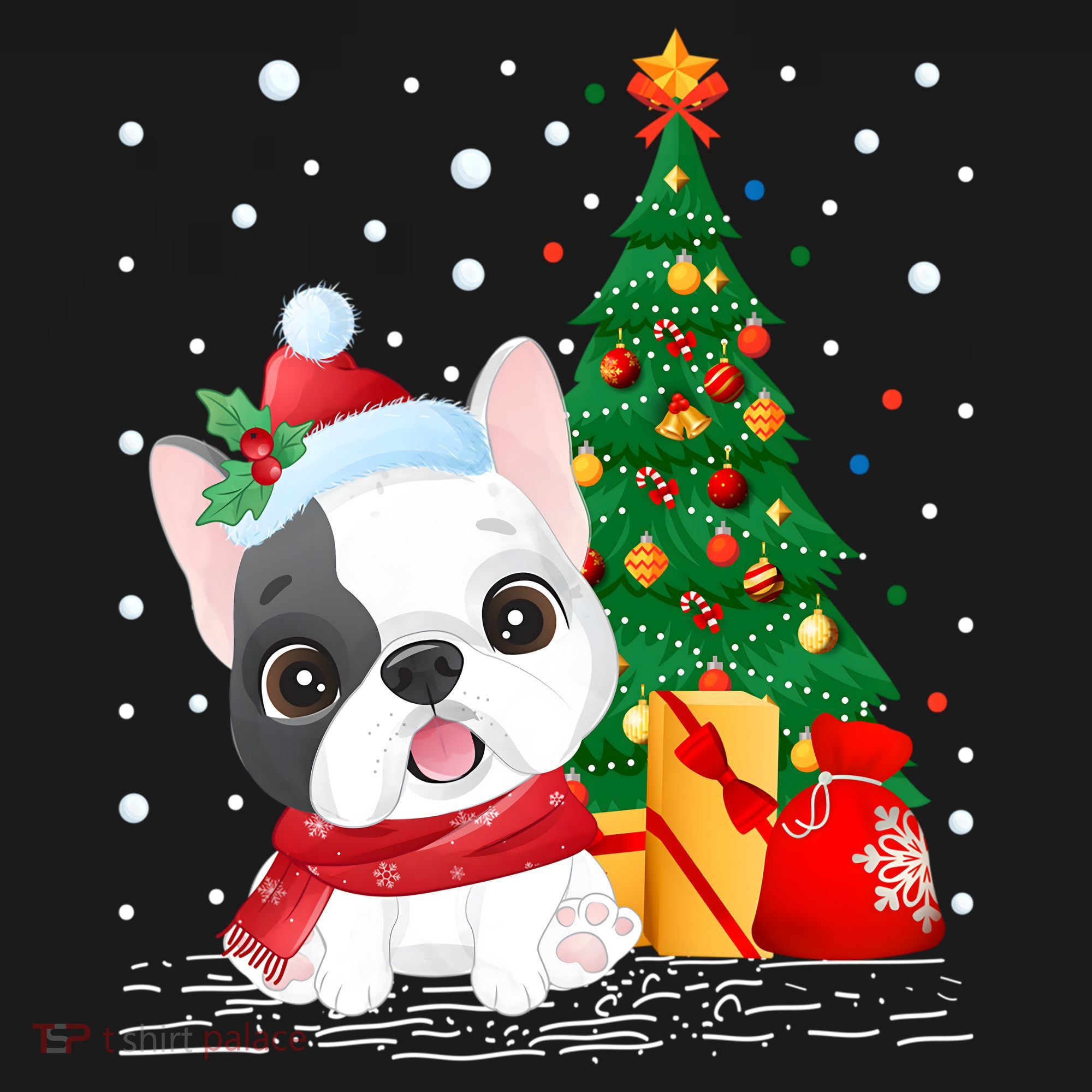 French Bulldog Christmas Tree Gift French Bulldog Christmas Gift Women's Hoodie