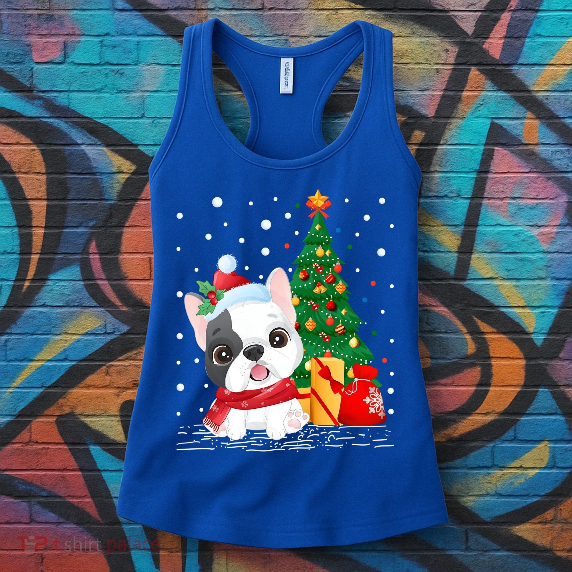 French Bulldog Christmas Tree Gift French Bulldog Christmas Gift Women's Tank Top
