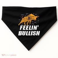 Feelin Bullish Cryptocurrency Blockchain Trader Crypto Gift USA-Made Doggie Bandana thumb 0