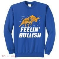 Feelin Bullish Cryptocurrency Blockchain Trader Crypto Gift Sweatshirt thumb 0