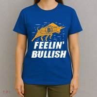 Feelin Bullish Cryptocurrency Blockchain Trader Crypto Gift T-Shirt thumb 4