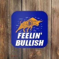 Feelin Bullish Cryptocurrency Blockchain Trader Crypto Gift Coaster thumb 0