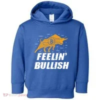 Feelin Bullish Cryptocurrency Blockchain Trader Crypto Gift Toddler Hoodie thumb 0