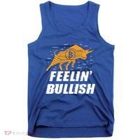 Feelin Bullish Cryptocurrency Blockchain Trader Crypto Gift Tank Top thumb 0