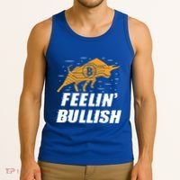 Feelin Bullish Cryptocurrency Blockchain Trader Crypto Gift Tank Top thumb 3