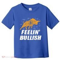 Feelin Bullish Cryptocurrency Blockchain Trader Crypto Gift Toddler T-Shirt thumb 0