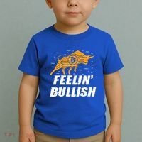 Feelin Bullish Cryptocurrency Blockchain Trader Crypto Gift Toddler T-Shirt thumb 2