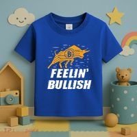 Feelin Bullish Cryptocurrency Blockchain Trader Crypto Gift Toddler T-Shirt thumb 3