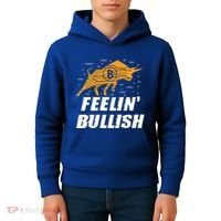 Feelin Bullish Cryptocurrency Blockchain Trader Crypto Gift Kids Hoodie thumb 4