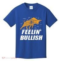 Feelin Bullish Cryptocurrency Blockchain Trader Crypto Gift Kids T-Shirt thumb 0