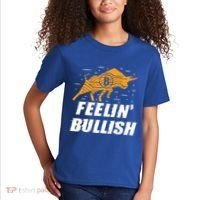 Feelin Bullish Cryptocurrency Blockchain Trader Crypto Gift Kids T-Shirt thumb 2