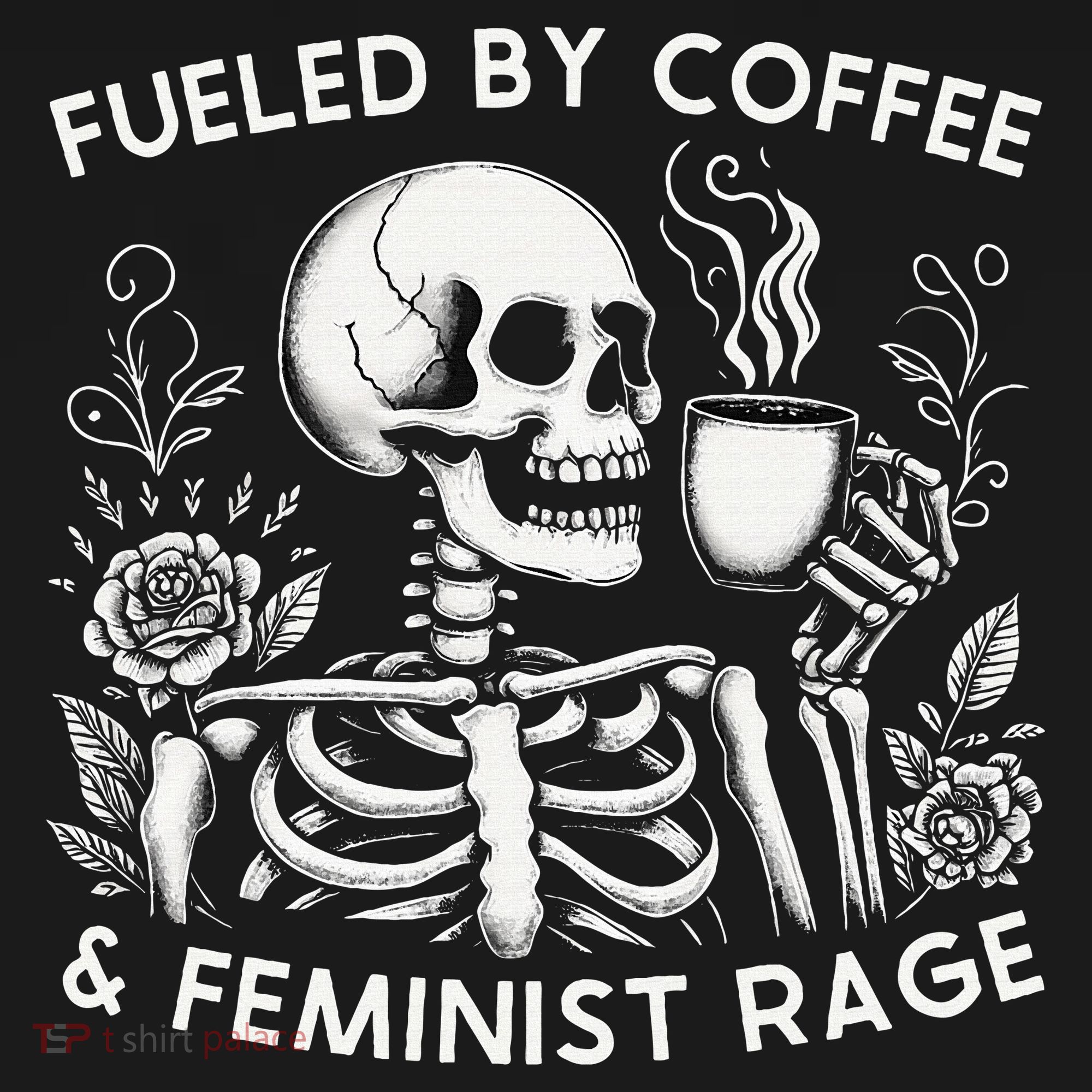 Fueled By Coffee & Feminist Rage Feminism Coffee Lovers Women's Tank Top