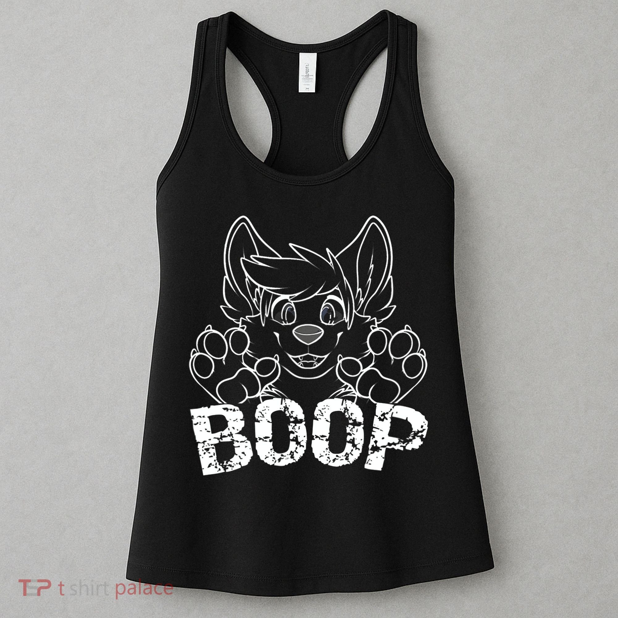 Fursuit BOOP Cute Puppy Dog Furry Fandom Saying Women's Tank Top