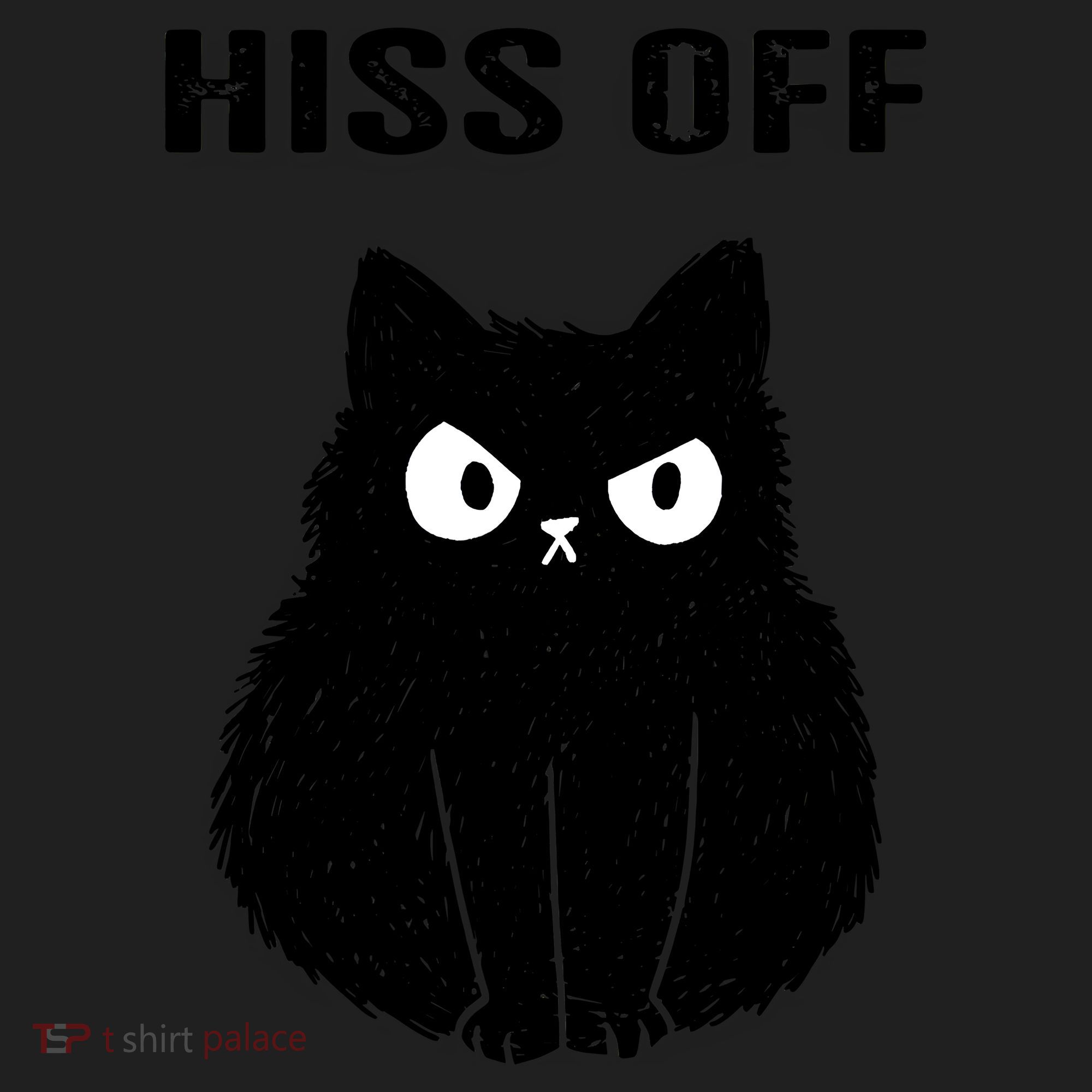 Funny Black Cat Hiss Off Meow Cat Women's Sweatshirt