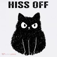 Funny Black Cat Hiss Off Meow Cat Women's Hoodie thumb 2