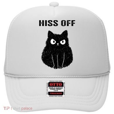 Funny Black Cat Hiss Off Meow Cat Hat