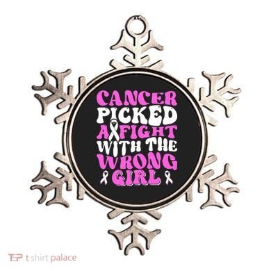Funny Breast Cancer Pink Ribbon Awareness Design Ornament