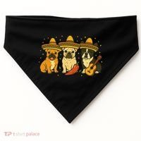 French Bulldog Cinco De Mayo Frenchie USA-Made Doggie Bandana thumb 0