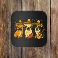 French Bulldog Cinco De Mayo Frenchie Coaster thumb 0