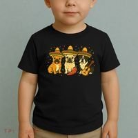 French Bulldog Cinco De Mayo Frenchie Toddler T-Shirt thumb 2