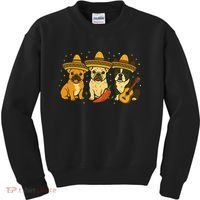 French Bulldog Cinco De Mayo Frenchie Kids Sweatshirt thumb 0