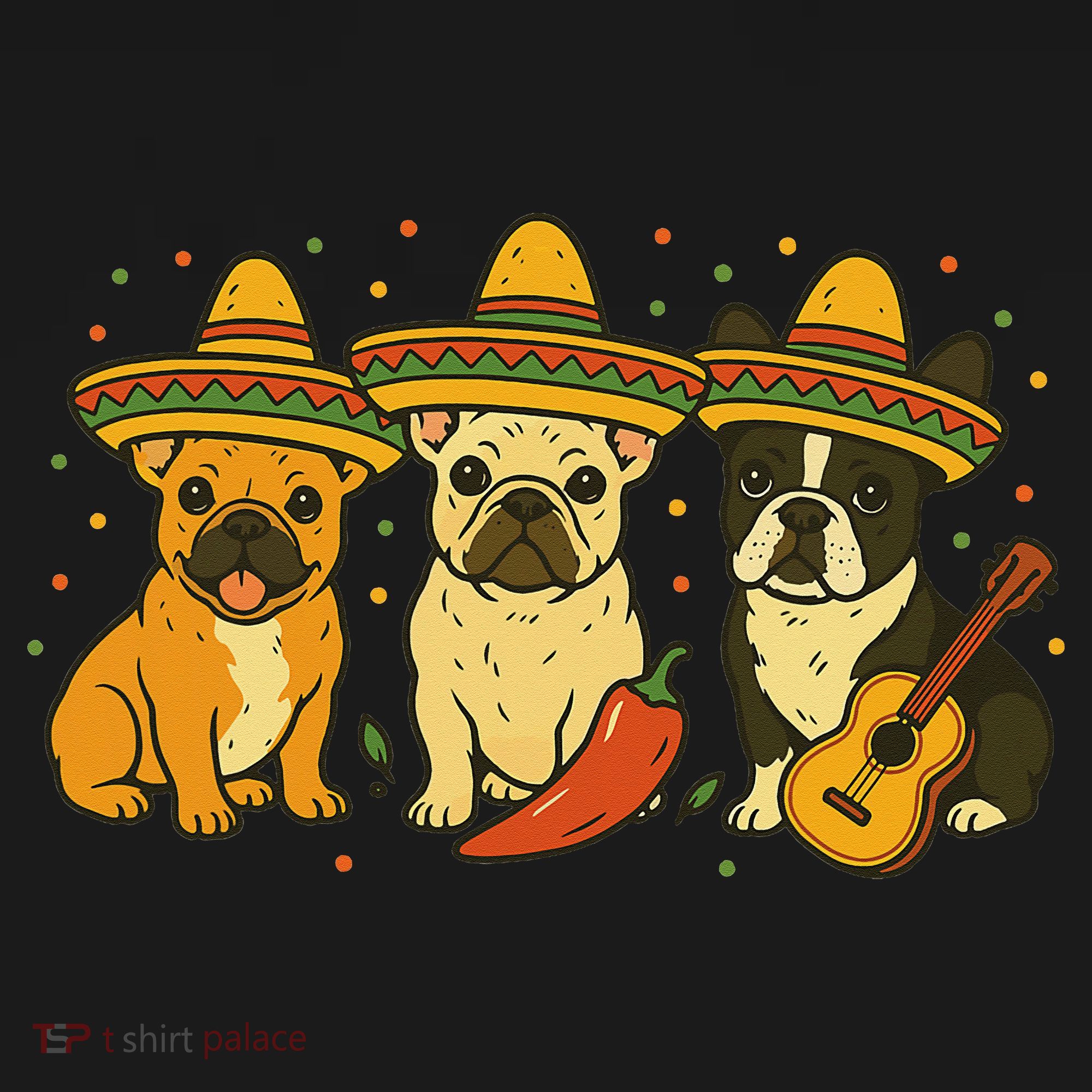 French Bulldog Cinco De Mayo Frenchie Kids Sweatshirt
