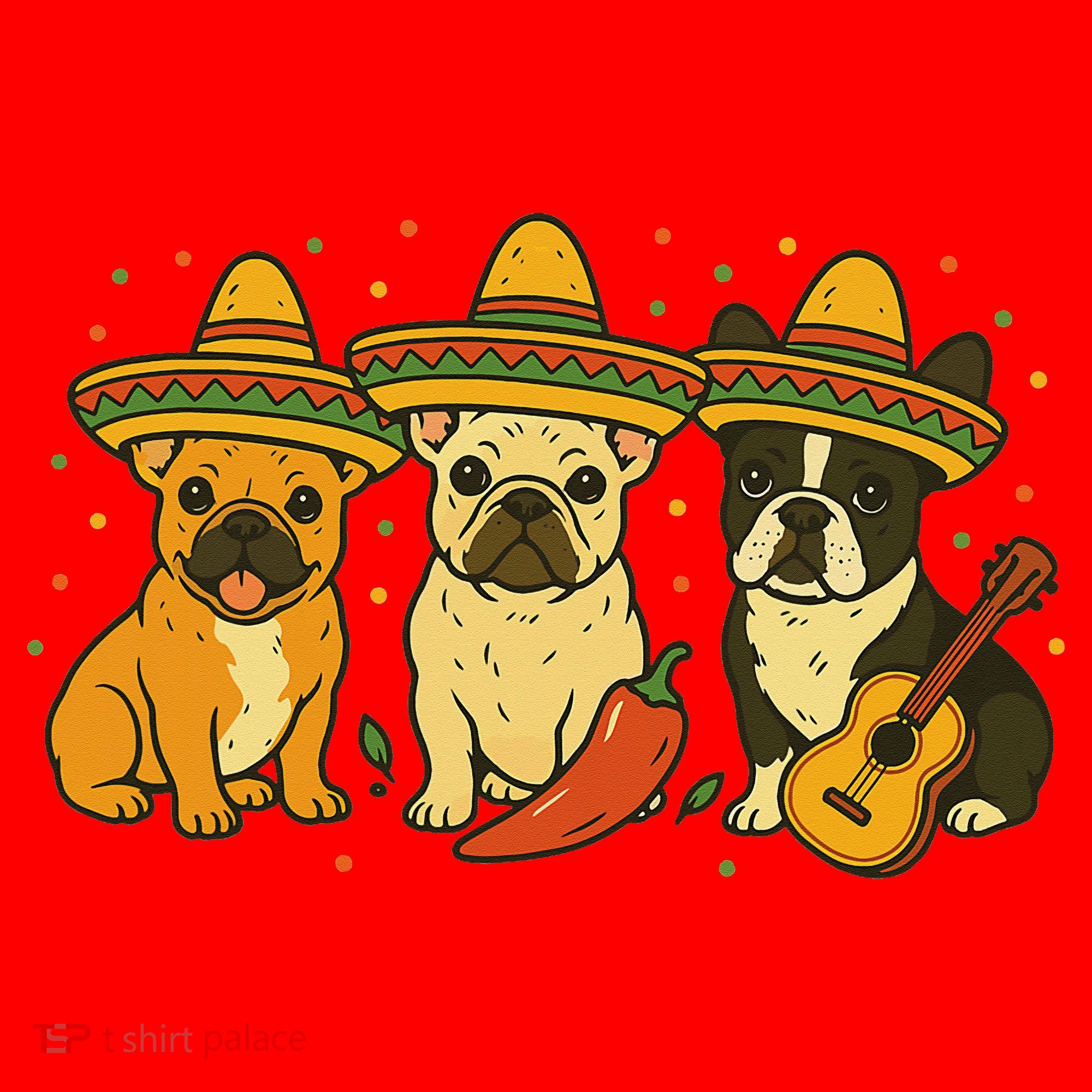 French Bulldog Cinco De Mayo Frenchie Santa Hat