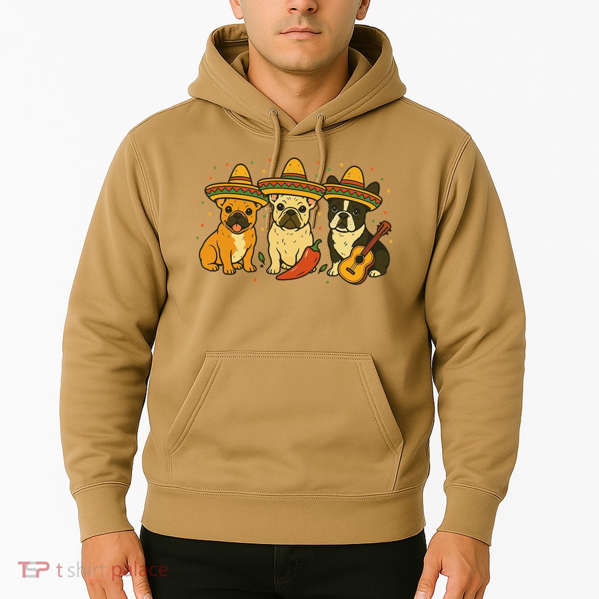 French Bulldog Cinco De Mayo Frenchie Hoodie