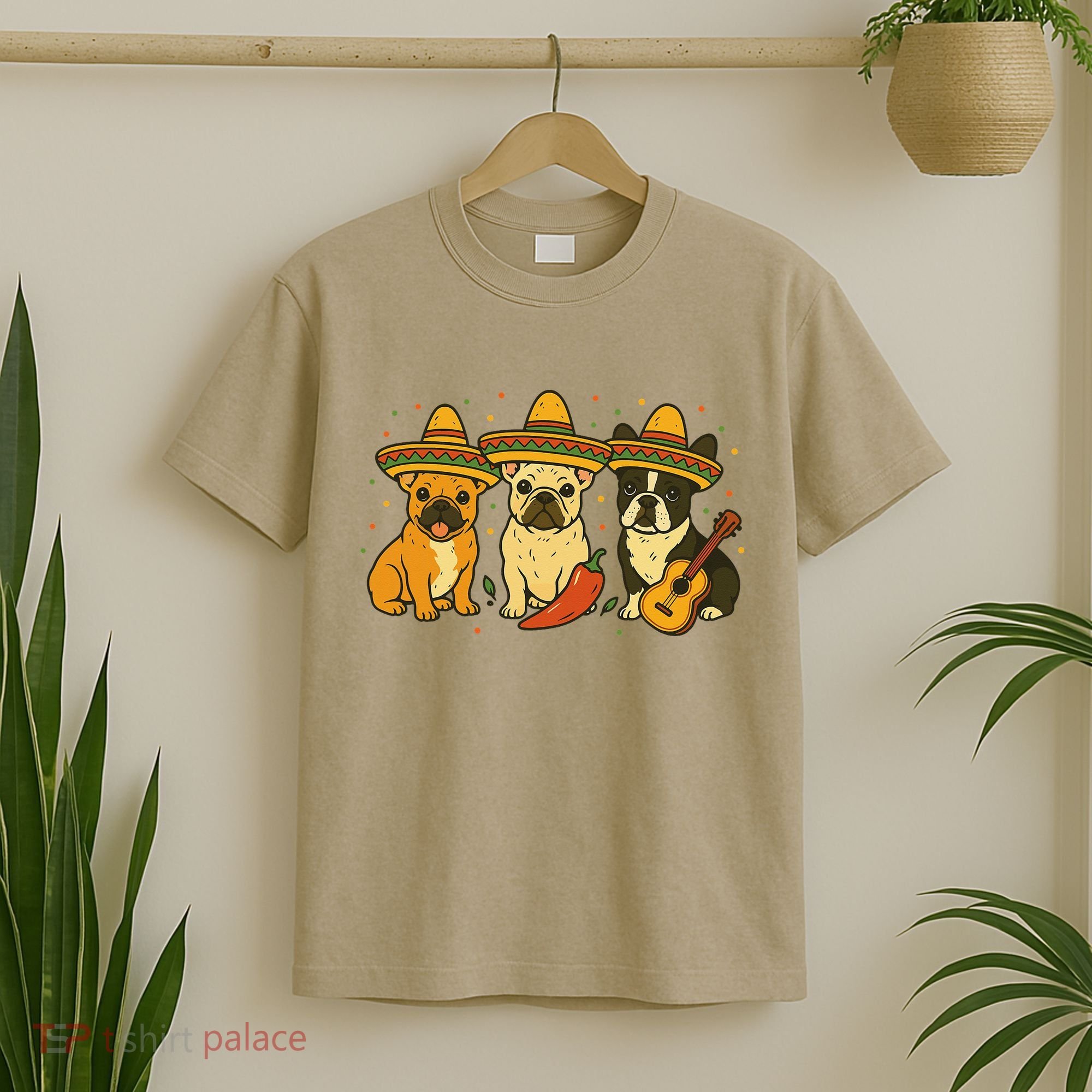 French Bulldog Cinco De Mayo Frenchie T-Shirt