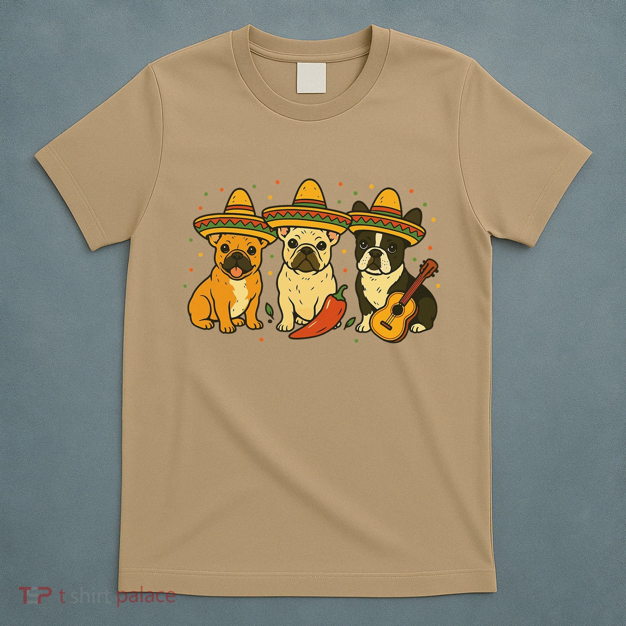 French Bulldog Cinco De Mayo Frenchie T-Shirt