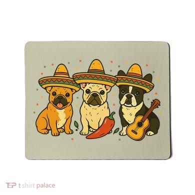 French Bulldog Cinco De Mayo Frenchie Mousepad