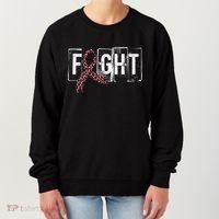 Fight Breast Cancer Awareness Leopard Ribbon Women's Sweatshirt thumb 0