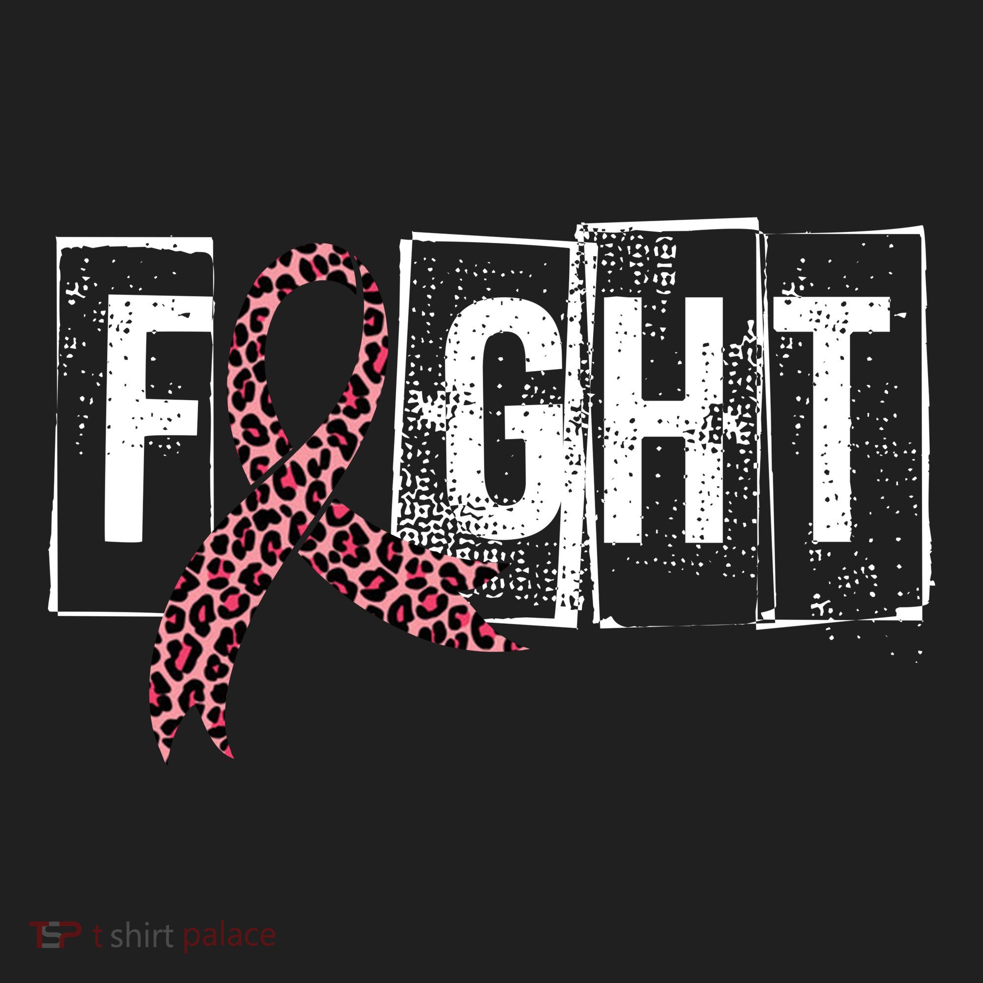 Fight Breast Cancer Awareness Leopard Ribbon Women's Sweatshirt
