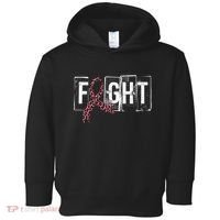 Fight Breast Cancer Awareness Leopard Ribbon Toddler Hoodie thumb 0