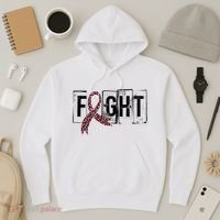 Fight Breast Cancer Awareness Leopard Ribbon Hoodie thumb 3