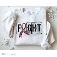 Fight Breast Cancer Awareness Leopard Ribbon Sweatshirt thumb 2