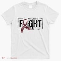 Fight Breast Cancer Awareness Leopard Ribbon T-Shirt thumb 0