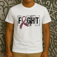 Fight Breast Cancer Awareness Leopard Ribbon T-Shirt thumb 3