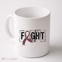 Fight Breast Cancer Awareness Leopard Ribbon Coffee Mug thumb 0