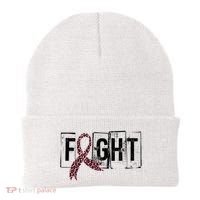 Fight Breast Cancer Awareness Leopard Ribbon Beanie thumb 0