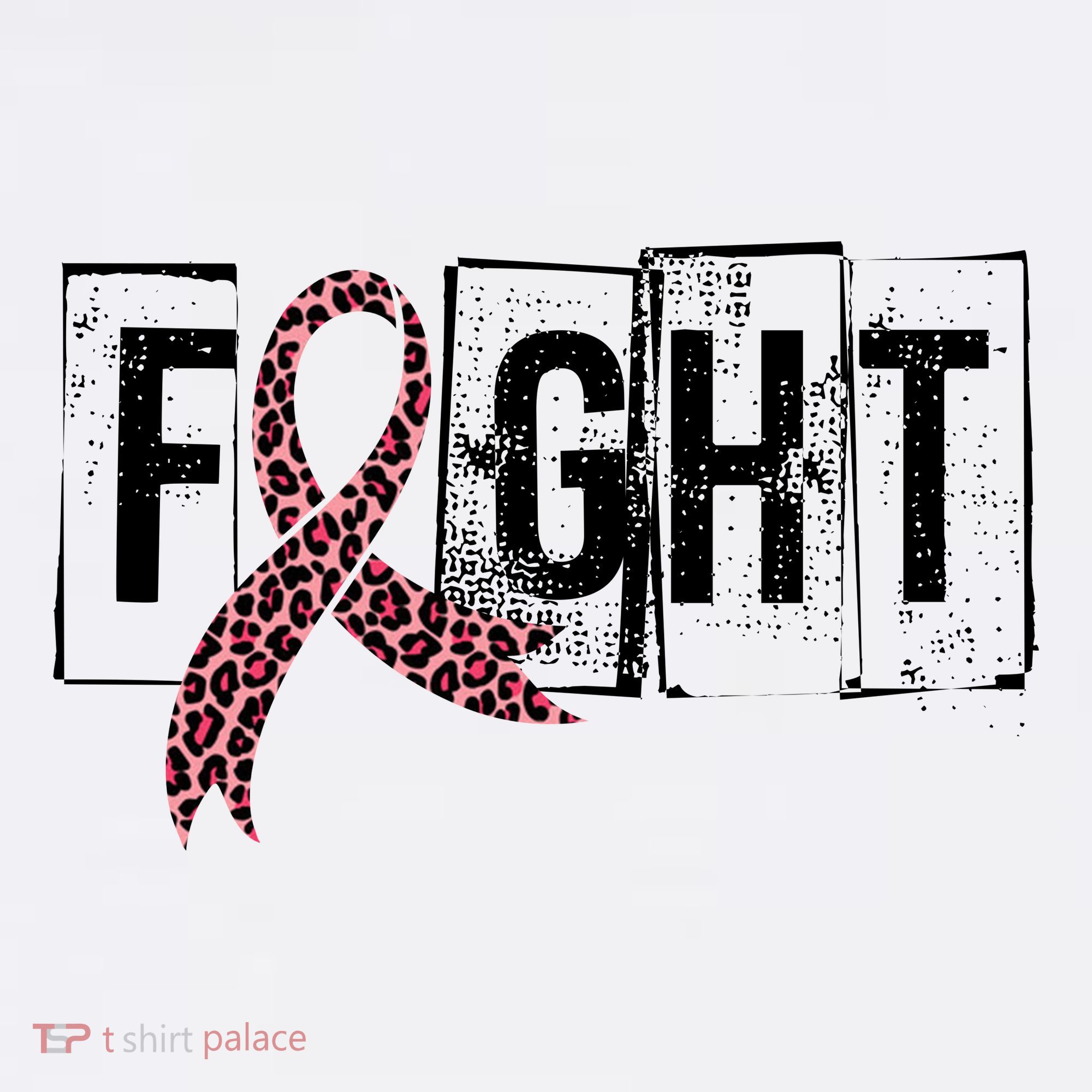 Fight Breast Cancer Awareness Leopard Ribbon Women's Hoodie