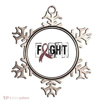 Fight Breast Cancer Awareness Leopard Ribbon Ornament