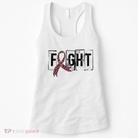 Fight Breast Cancer Awareness Leopard Ribbon Women's Tank Top thumb 0