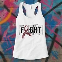 Fight Breast Cancer Awareness Leopard Ribbon Women's Tank Top thumb 3
