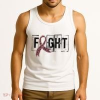 Fight Breast Cancer Awareness Leopard Ribbon Tank Top thumb 3