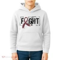 Fight Breast Cancer Awareness Leopard Ribbon Kids Hoodie thumb 4