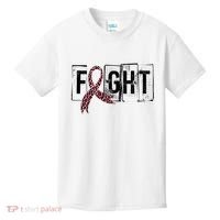 Fight Breast Cancer Awareness Leopard Ribbon Kids T-Shirt thumb 0
