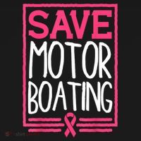 Funny Breast Cancer Save Motor Boating Pin.K Ribbon Gift Women's Hoodie thumb 2