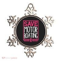 Funny Breast Cancer Save Motor Boating Pin.K Ribbon Gift Ornament thumb 0