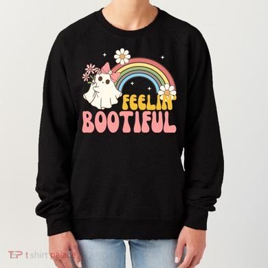 Feeling Bootiful Cute Retro Ghost Halloween Women's Sweatshirt